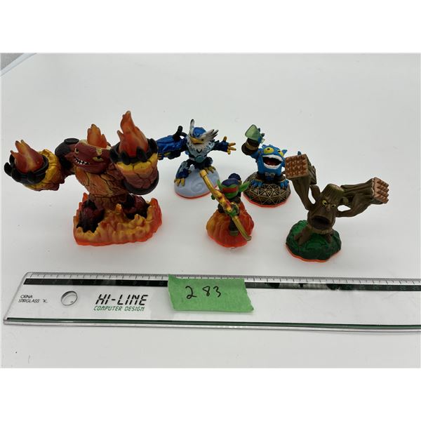 Lot of Skylanders video game figures