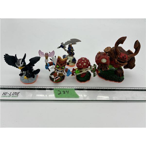 Lot of Skylanders video game figures