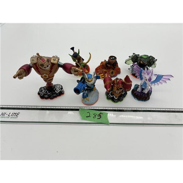 Lot of Skylanders video game figures
