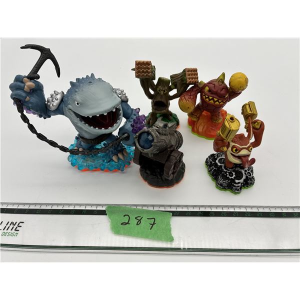 Lot of Skylanders video game figures