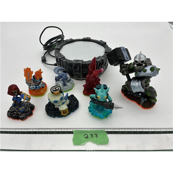 Lot of Skylanders video game figures