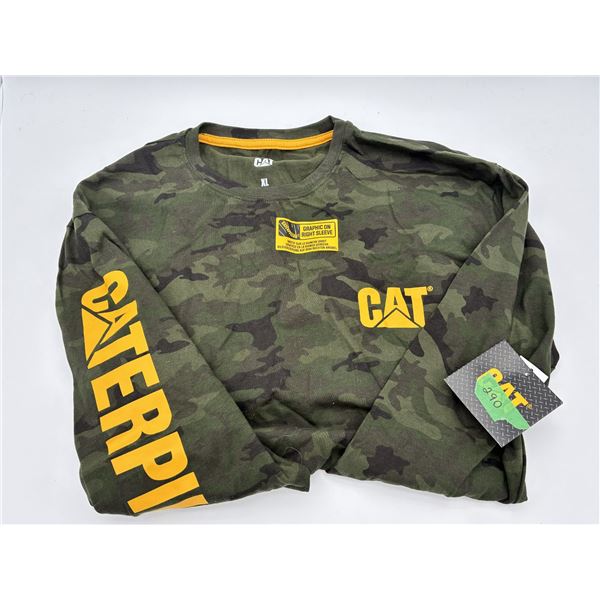 Mens CAT camo XL Long sleeve shirt New