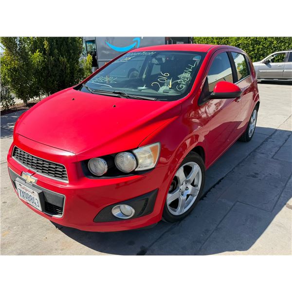 CHEV SONIC 2016 T-DONATION