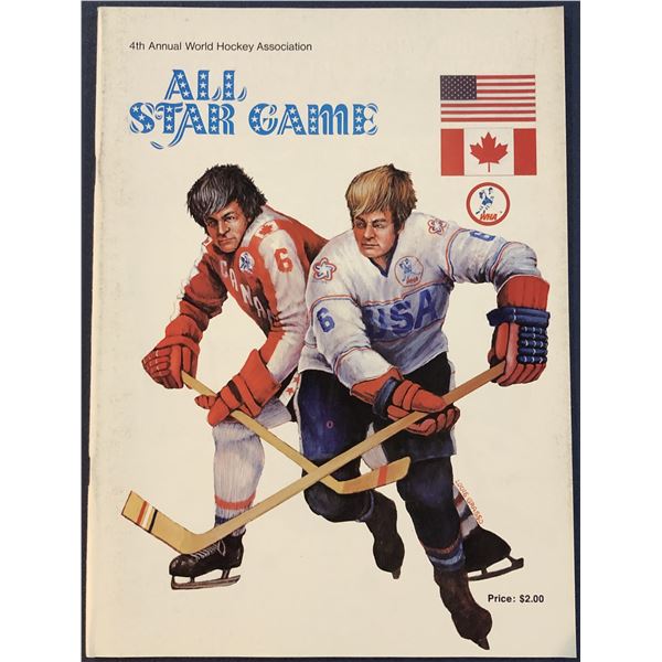 1976 WORLD HOCKEY ASSOCIATION ALL STAR GAME PROGRAM