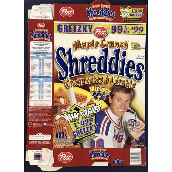 1999 POST CEREAL WAYNE GRETZKY (HOF) BOX