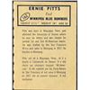 Image 2 : 1962 TOPPS CFL ERNIE PITTS (HOF)