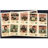 Image 1 : 1981 EDMONTON ESKIMOS RED ROOSTER SET - UNCUT SHEETS feat. WARREN MOON (HOF)