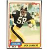 Image 1 : 1981 TOPPS JACK LAMBERT (HOF)