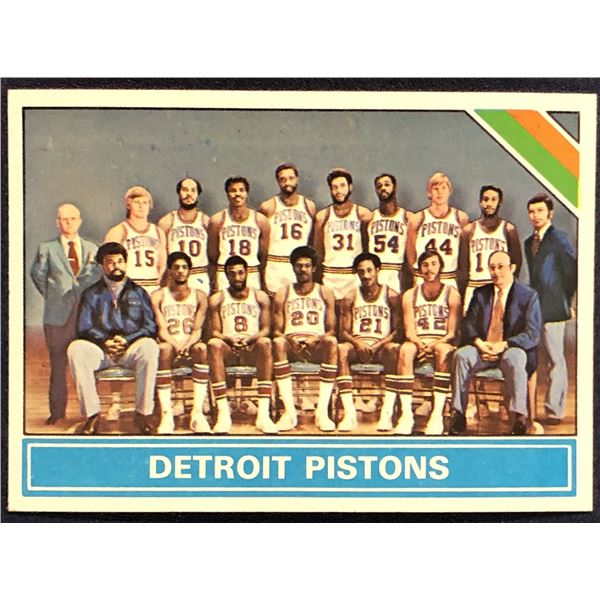 1975-76 TOPPS NBA DETROIT PISTONS