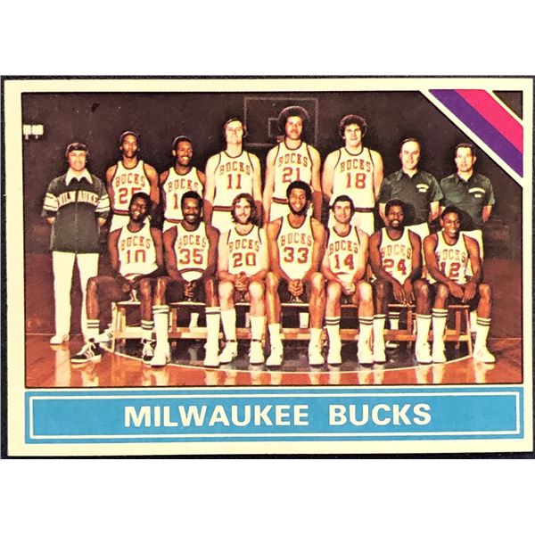 1975-76 TOPPS NBA MILWAUKEE BUCKS
