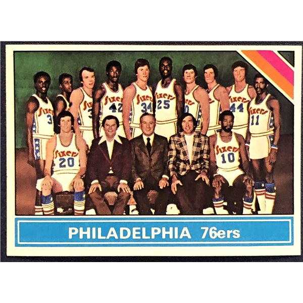 1975-76 TOPPS NBA PHILADELPHIA 76'ers