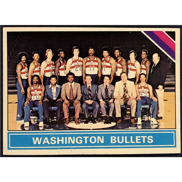 1975-76 TOPPS NBA WASHINGTON BULLETS