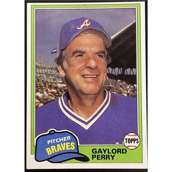 1981 TOPPS GAYLORD PERRY (HOF)