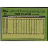 Image 2 : 1982 TOPPS TOM SEAVER (HOF)