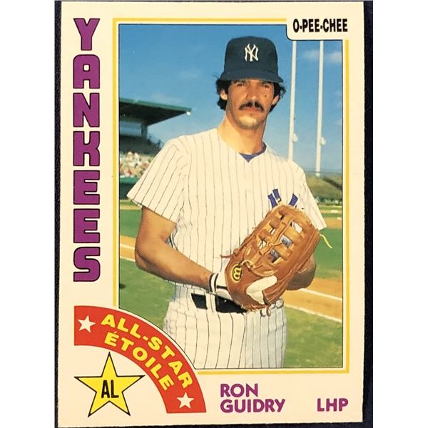 1984 O-PEE-CHEE RON GUIDRY
