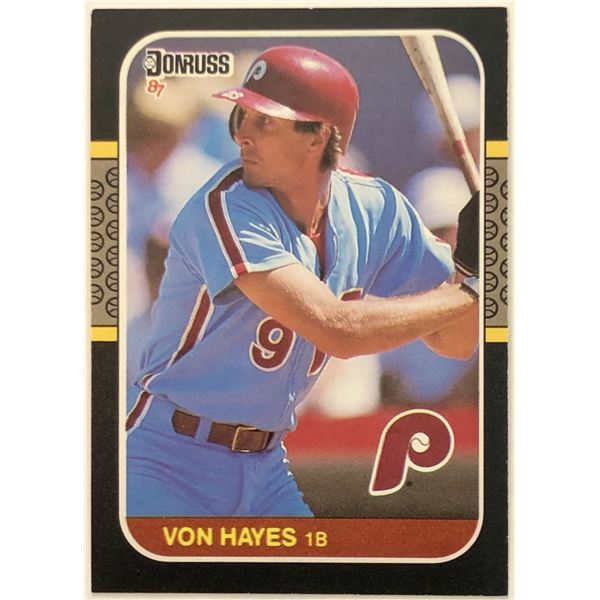 1987 DONRUSS VON HAYES