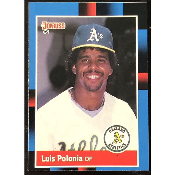 1988 DONRUSS  LUIS POLONIA ROOKIE CARD