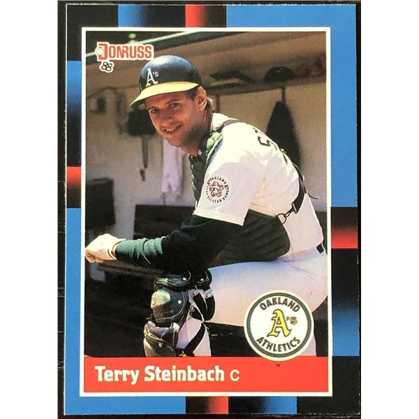 1988 DONRUSS  TERRY STEINBACH ROOKIE CARD