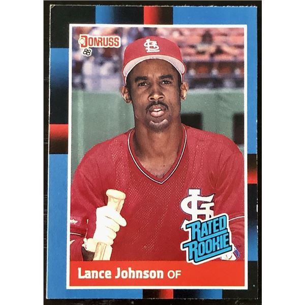 1988 DONRUSS LANCE JOHNSON ROOKIE CARD