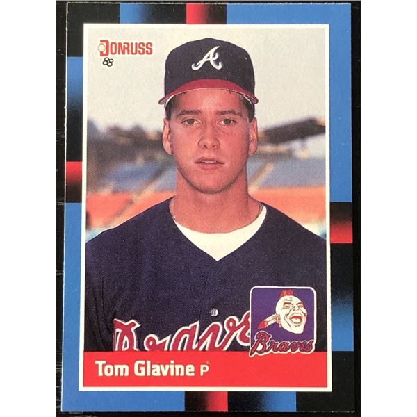 1988 DONRUSS TOM GLAVINE (HOF) ROOKIE CARD