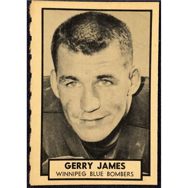 1962 O-PEE-CHEE CFL GERRY JAMES (HOF)