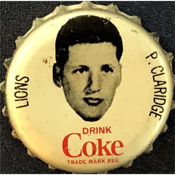 1965 COCA COLA CFL BOTTLE CAPS - PAT CLARIDGE