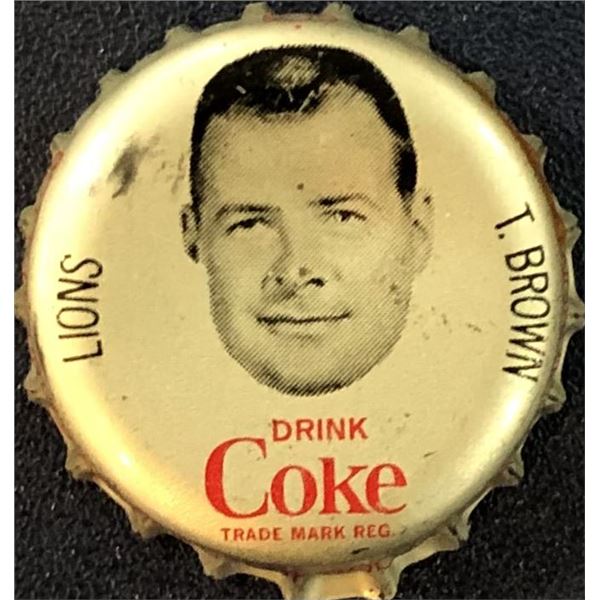 1965 COCA COLA CFL BOTTLE CAPS - TOM BROWN