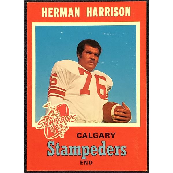 1971 O-PEE-CHEE CFL HERMAN HARRISON (HOF)