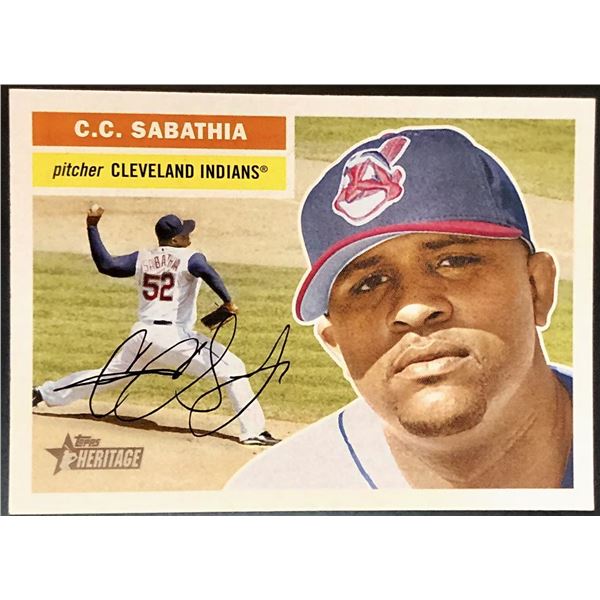 2005 TOPPS HERITAGE C.C. SABATHIA (HOF)