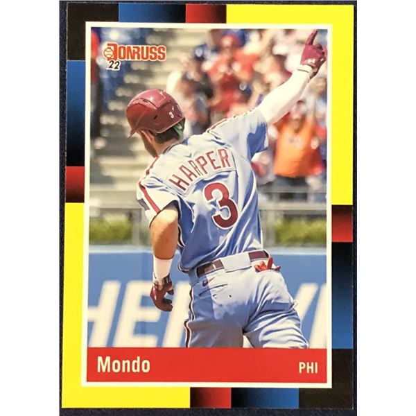 2022 DONRUSS YELLOW FLASH RETRO BRYCE "MONDO" HARPER