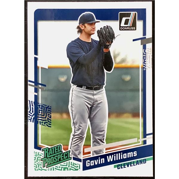 2023 DONRUSS GAVIN WILLIAMS ROOKIE CARD