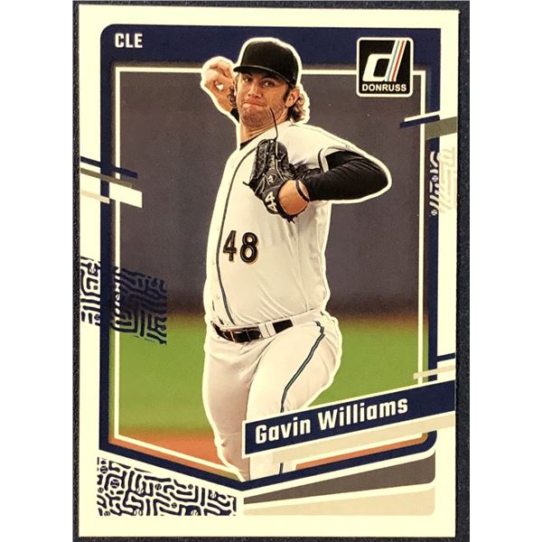 2023 DONRUSS GAVIN WILLIAMS ROOKIE CARD