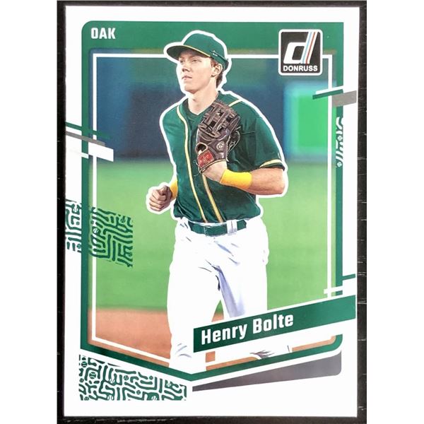 2023 DONRUSS HENRY BOLTE ROOKIE CARD