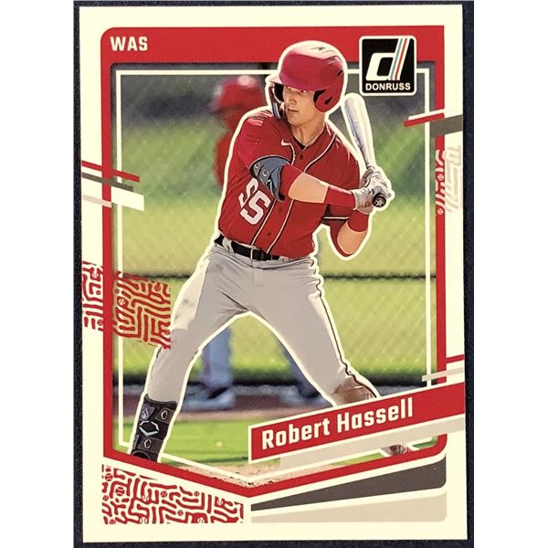 2023 DONRUSS ROBERT HASSELL ROOKIE CARD