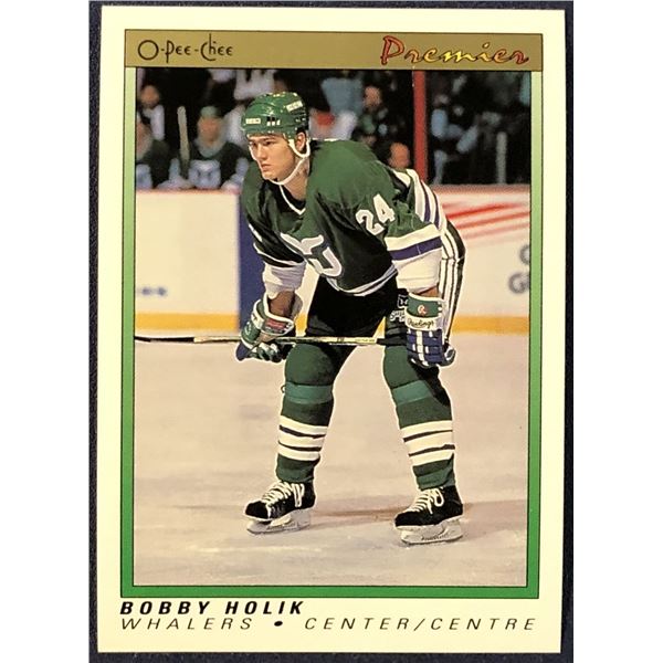 1990-91 O-PEE-CHEE PREMIER BOBBY HOLIK ROOKIE CARD
