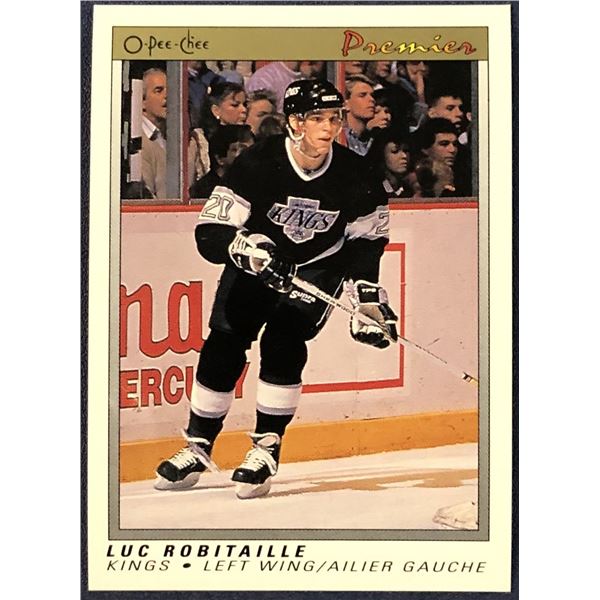 1990-91 O-PEE-CHEE PREMIER LUC ROBITAILLE (HOF)