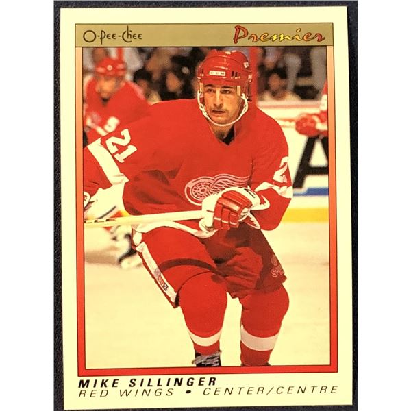 1990-91 O-PEE-CHEE PREMIER MIKE SILLINGER ROOKIE CARD