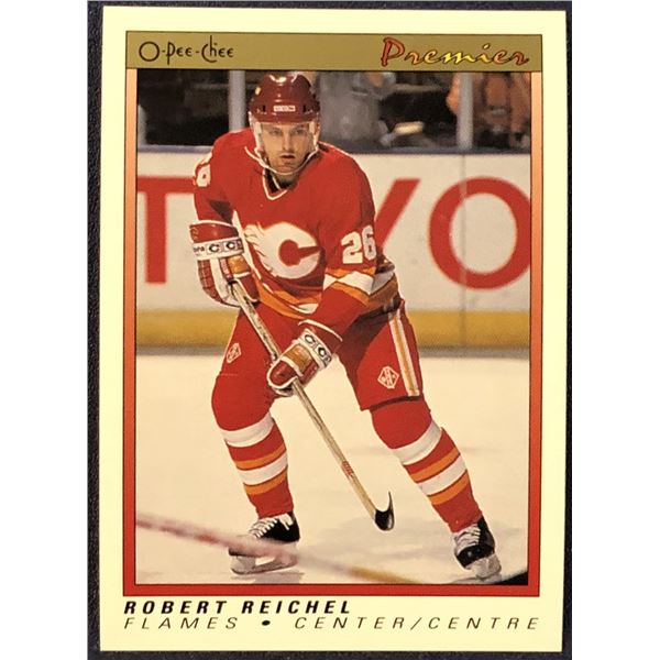 1990-91 O-PEE-CHEE PREMIER ROBERT REICHEL ROOKIE CARD