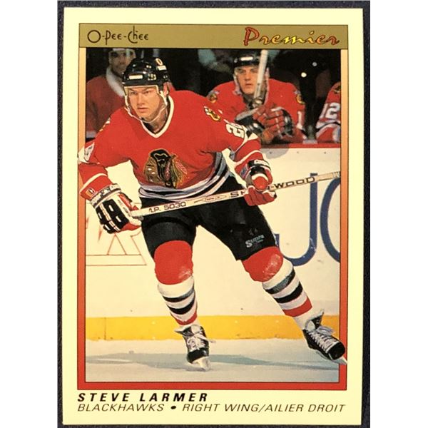 1990-91 O-PEE-CHEE PREMIER STEVE LARMER (HOF)