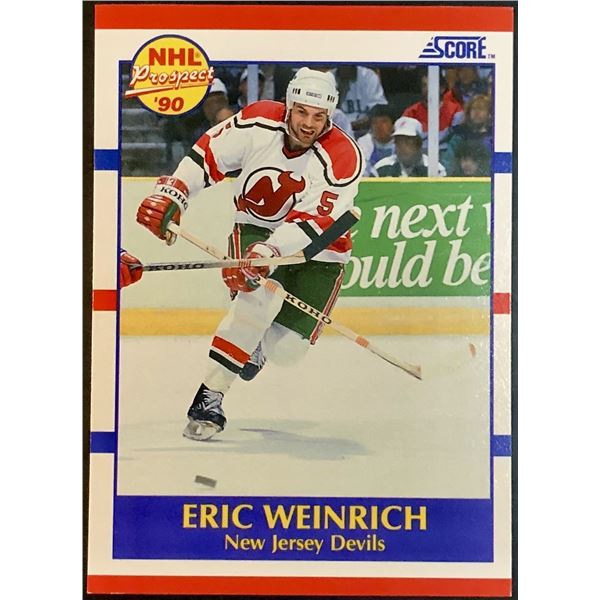 1990-91 SCORE ERIC WEINRICH ROOKIE CARD
