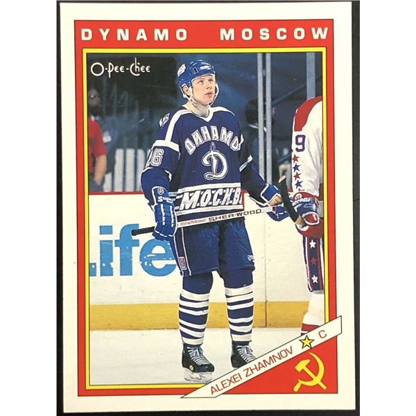 1991-92 O-PEE-CHEE ALEXEI ZHAMNOV ROOKIE CARD