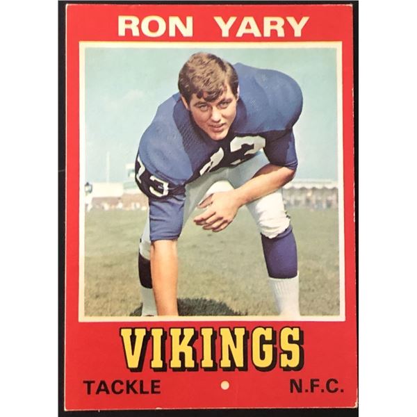1974 TOPPS WONDER BREAD RON YARY (HOF)