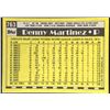 Image 2 : 1990 TOPPS DENNIS MARTINEZ