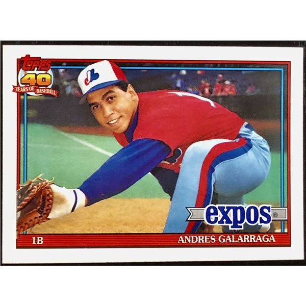 1991 TOPPS ANDRES GALARRAGA