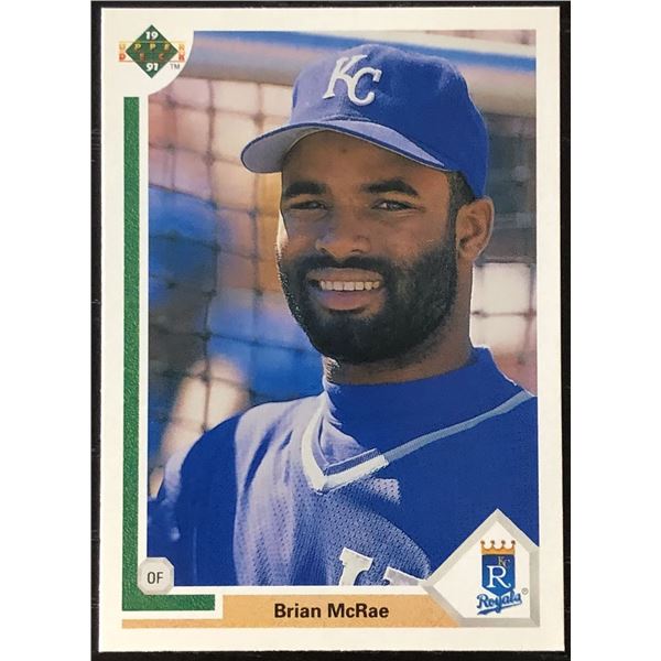 1991 UPPER DECK BRIAN McRAE ROOKIE CARD