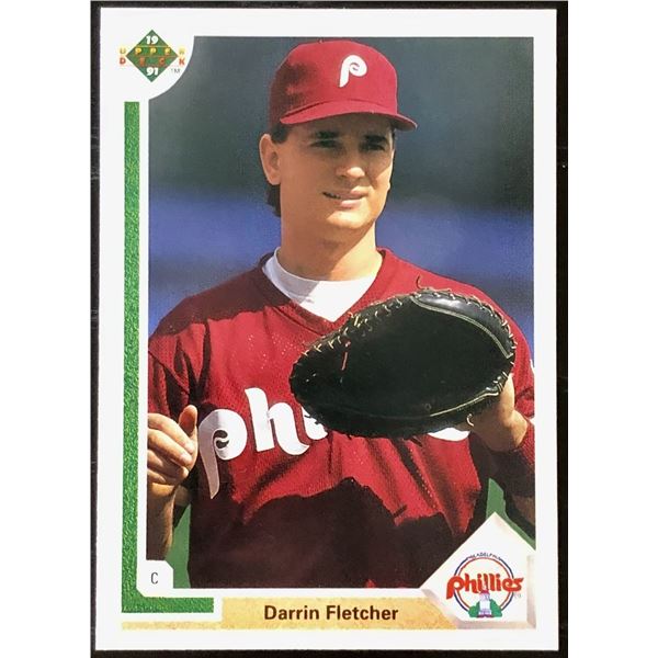 1991 UPPER DECK DARRIN FLETCHER ROOKIE CARD