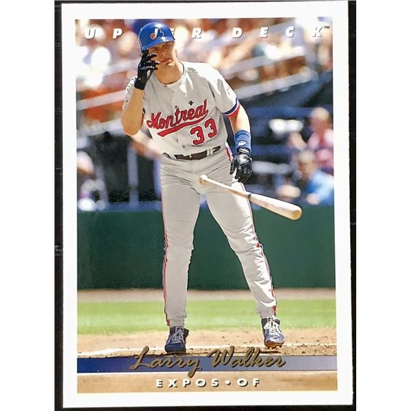 1993 UPPER DECK LARRY WALKER (HOF)
