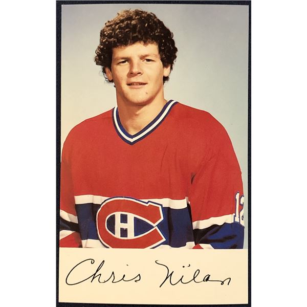 1981-82 MONTREAL CANADIENS POST CARDS - CHRIS NILAN