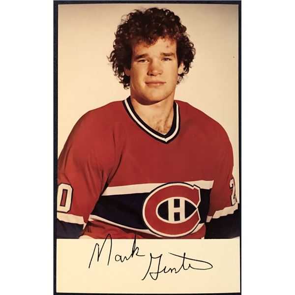 1981-82 MONTREAL CANADIENS POST CARDS - MARK HUNTER