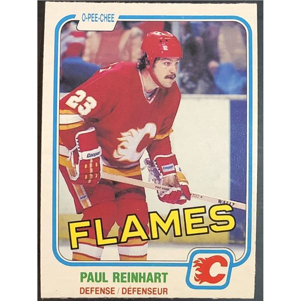 1981-82 O-PEE-CHEE PAUL REINHART